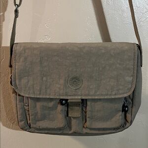 Kipling Crossbody Messenger Bag Grey